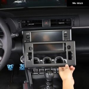 カーボン カーセンター ダッシュボード ナビゲーションスクリーン フレーム トリム トヨタ GR86 スバル BRZ ZD8 2022-2025カバー アクセサリー