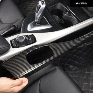 ABSカーボンLHDマルチメディア ボタン パネル カバー ステッカー BMW 1 2シリーズF20 F21 F22 F23 2012-2018 インテリア アクセサリー