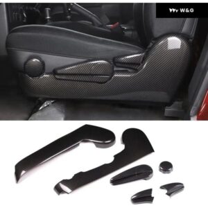 ABSカーボン スタイル カーシート調整サイド パネル カバー トヨタ FJクルーザー 2007-2021シート パネル 装飾 トリム アクセサリー