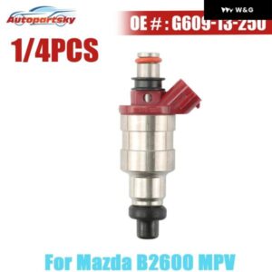 1/4X 燃料 インジェクター G609-13-250 G60913250 FJ400 マツダB2600 ベース 1989-1989 B2600 LE-5 B2600 LX B2600 SE-5 MPV カーゴ 1991 1992