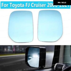 バックミラー ブルーガラスレンズ トヨタ FJクルーザー 2009 2010 2011-2014ワイドビューアンチグレアサイドカーミラー アクセサリー