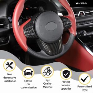 カーボン ステアリングホイール ボタン フレーム カバー トヨタ GR スープラ A90 MK5 2019-2025 ステアリングホイール 装飾 トリム アクセサリー