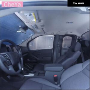 アルミホイル/シルバーテープ 車 フロントガラス フルウィンドウガラス 日よけ パラソル 日産 フロンティア 2022+ アクセサリー