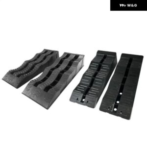 汎用 RVレベリングランプ ユーティリティブラックカーレベリングブロック ドライブウェイ パーキング リペア 洗車場 2個