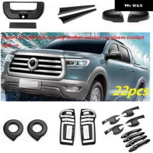 カー スタイリング オートアクセサリー リアランプ カバー グリル GREATWALL POA ピックアップ カーハンドルボウル サイドミラー カバー 2020 2021