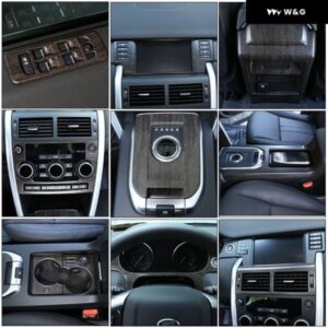 ランドローバー ディスカバリー スポーツ 2015 - 19 カー スタイリング ABS プラスチック オーク木目調 車内 ステッカー カーパーツ