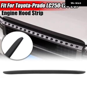 エンジン フードセンター グリル ストリップ トリム トヨタ プラド LC250 2024 2025カーボンフロント ボンネット グリル リップカバー カーアクセサリー