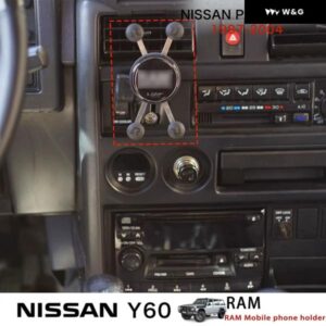 OEM スタイル 携帯電話 マウント 日産 パトロール Y60 RAM ブラケット ベース 携帯電話 ホルダー パトロール Y60 アクセサリー
