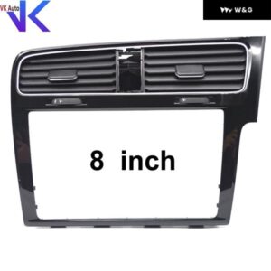 VW ゴルフ MK7 7.5 RHD 右ハンドル ピアノ塗装ブラック8インチと9インチスクリーン トリム フレーム ラジオ パネル エア アウトレット