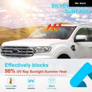 フォード エベレスト 2019+ 車窓用サンシェード 紫外線カット サン バイザー プロテクター 車 フロントガラス バイザー カバー サンシェード