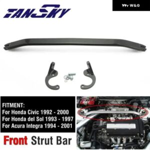 フロントストラットタワーバー ストラットバー スタビライザーバー ホンダ 92-00 EK EG シビック / 93-97 デルソル / 94-01 インテグラ DC2 EPAA01G01K