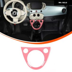 4タイプカラーABSカーセンター コントロール ギア シフター フレーム カバー トリム アクセサリーアバルト595 695 2016 -2023フィアット500 2011-23