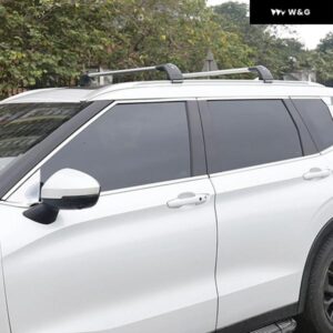 三菱 アウトランダー 2022-2025 カーアクセサリー ステンレス クロームドアウィンドウシル フレーム モールディング トリム