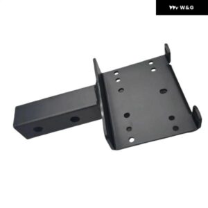 汎用 トレーラーヒッチウインチ マウント プレート 2インチレシーバー ブラック トラック ATV
