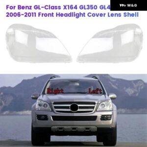 車用 ヘッドライト レンズ カバー メルセデスベンツ GL クラス X164 GL350 GL400 GL450 GL500 2006-2011 クリアシェルランプシェード