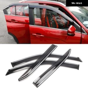 カーアクセサリー 三菱 エクリプスクロス 2018-2023 ウィンドウ バイザー レインサンシールドガード デフレクター トリム 4個