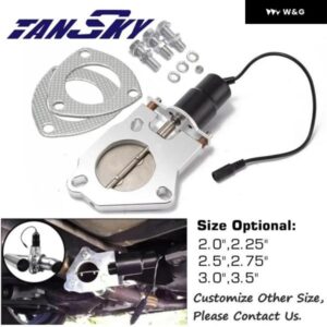 2インチ/2.25インチ/2.5インチ/2.75インチ/3インチ/3.5インチ 電動排気カットアウト バルブ リモート コントロール モーターキット フォード マスタング GT