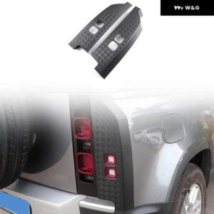 ランドローバー ディフェンダー 90 110 2020-2024 リア テールライト サイド プロテクター カバー ガードプレート 2個 マットブラック