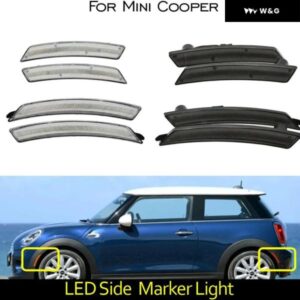 MINI COOPER MKI R55 R56 R57 R58 R59 R60 R61 2007-2016 車 フロント リア LED サイドマーカーランプ ウィンカーライト