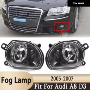 フロント フォグランプ アセンブリ アウディ A8 D3 2005-2007 4E0941700A 4E0941699A フォグランプ ハロゲン バルブ 付き