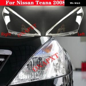 オートライトキャップ 日産 ティアナ 2008-2010 車用 ヘッドライト カバー ク リアランプ シェード ランプケース ガラスレンズ シェル