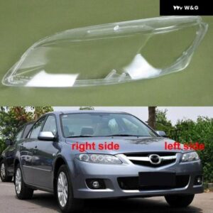 マツダ6 M6 2003-2015 カーアクセサリー フロント ヘッドライト カバー ヘッドランプ シェル ク リアランプ シェード ランプシェード レンズ プレキシガラス