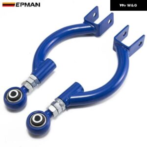 リアアッパー調整式キャンバーアームキット 日産 S14 R33 シルビア スカイライン 95-98 ブルー カーパーツ EPCA003