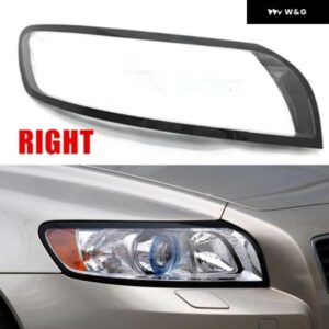 ク リアランプ シェード ヘッドライト シェルカバー レンズ ボルボ S40 S40L 07-12 右