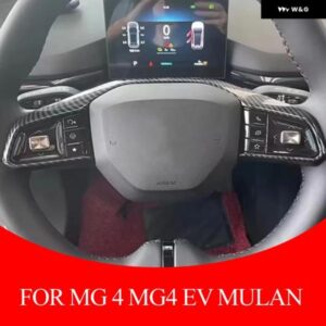 車 ステアリングホイール パネル ステッカー MG 4 MG4 EV MULAN 2022-2024カバー トリム インテリア モールディングカーアクセサリー