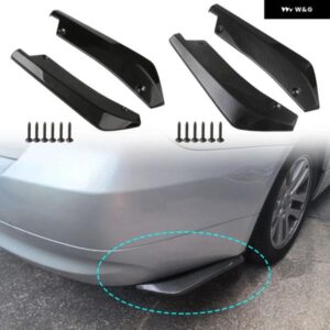 汎用 カー フロントリア バンパー ストリップリップスポイラー ディフ??ューザースプリッタースクラッチ プロテクター 44.5CM ウィングレット
