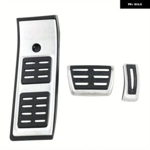 車用ペダル アウディ Q5 2018-2024 LHD ステンレス オート燃料ブレーキ フットレスト ペダルカバー キャップ パッド レストブレーキアクセル ペダル