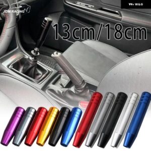 汎用 オート13CM 18CM長さ マニュアル 車 ギア シフト ノブアルミ ギア シフト ノブレーシングカー シフト ギアノブ3 アダプター 付き