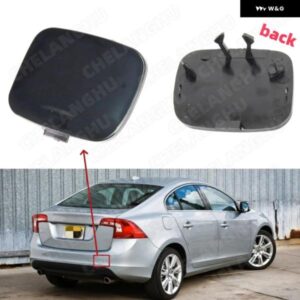 リア バンパー トレーラーカバー ボルボ S60 2011-14 牽引アイカバー フックキャップ オートアクセサリー 39802591 1個