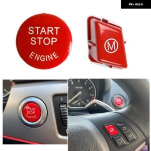 車 ステアリングホイール Mモードスイッチスタート ボタン カバー BMW E90 E92 E93 M3 1M E82 E88 E81 E87