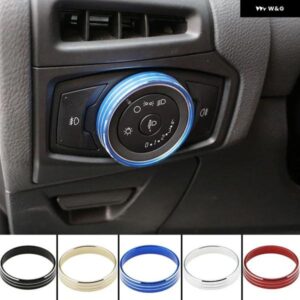 車用 ヘッドライト スイッチノブカバー ヘッドライト スイッチ 円形 ステッカー フォード フォーカス 3 MK3 クーガ エスケープ 2012 - 2019