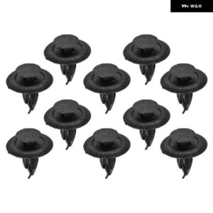 ルーフドア トランク カーペットクリップリテーナーファスナー プッシュ リベット トリム ブラック プラスチック マツダ 10個