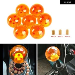 汎用 オート シフト ノブ レア スターボールZ オレンジボール 直径54MM ギア シフト ノブ 1-7 スター
