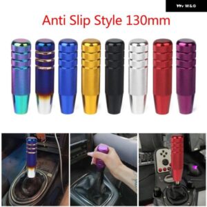 汎用 オート 130MMローレット ギア シフト ノブ マニュアル トランス ミッション アルミノンスリップ シフター レバー ノブ