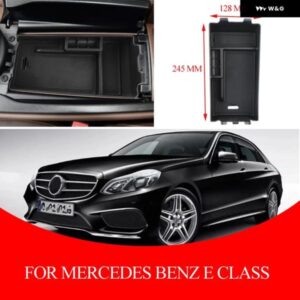 車用センター コンソール アームレスト 収納 ボックス トレイ メルセデス ベンツ E クラス 2016-2019 内装整理コンテナ ホルダー アクセサリー