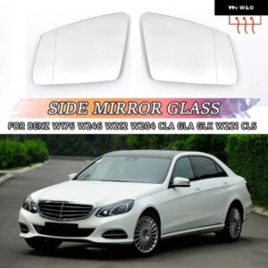 左 右 サイドミラー ガラス バックミラー 外装 広角 メルセデス ベンツ A B C E GLA CLA GLK W176 W246 W212 W204 W221