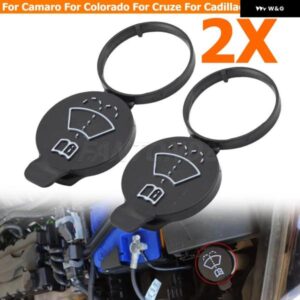 車用 フロントガラス ワイパー ウォッシャー液 リザーバー タンクボトルキャップカバー 2個 シボレー アベオ クルーズ マリブ ソニック 13227300