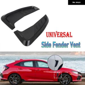 車サイドフェンダーベントエアフローインテークベントカバー ステッカー 汎用 車サイドボディ 外装 装飾 アクセサリー