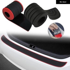 傷防止車 トランク ドアドアシルプレート プロテクター 全面粘着テープ付き 汎用 リア バンパー ガードゴムモールディング パッド