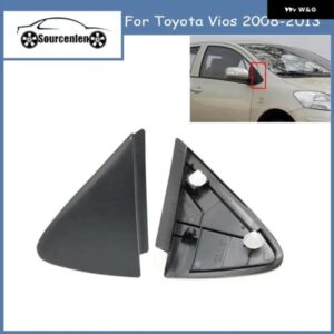 車用フロントピラー コーナーモールディングキャップ バックミラー トライアングルプレート トリム カバー トヨタ ヴィオス 2008-2013 601170D090