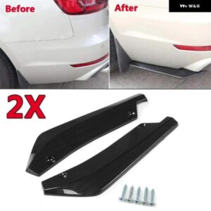 リア バンパー ディフューザー スプリッター スポイラー リップ 汎用 カナード スクラッチ プロテクター ウィングレット サイドスカートエクステンション