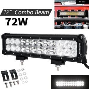72W 12インチ LEDワークランプ デュアルロウ LED ライトバー 6000K ホワイトライト CLASSIC-SMシリーズ