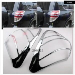 2009-2012年式 トヨタ RAV4 テールライト カバー / リアランプ カバー 3M接着剤付き強力スティック付き ABSクローム