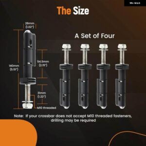 高強度取り付けピンキット トラクションボードロック 4個