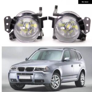車用ライト BMW X3 E83 2004-07 カー スタイリング フロント LED フォグランプ 電球 付き