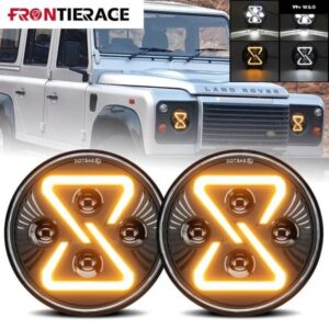 LED ラングラー ジープ ヘッドライト DRL H4 ジープ ワーク LED ヘッドライト DRL H4 12V 24V オフロード 4X4 ハーレー ダビッドソン アクセサリー